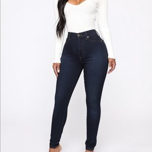 Fashion nova high rise skinny jeans